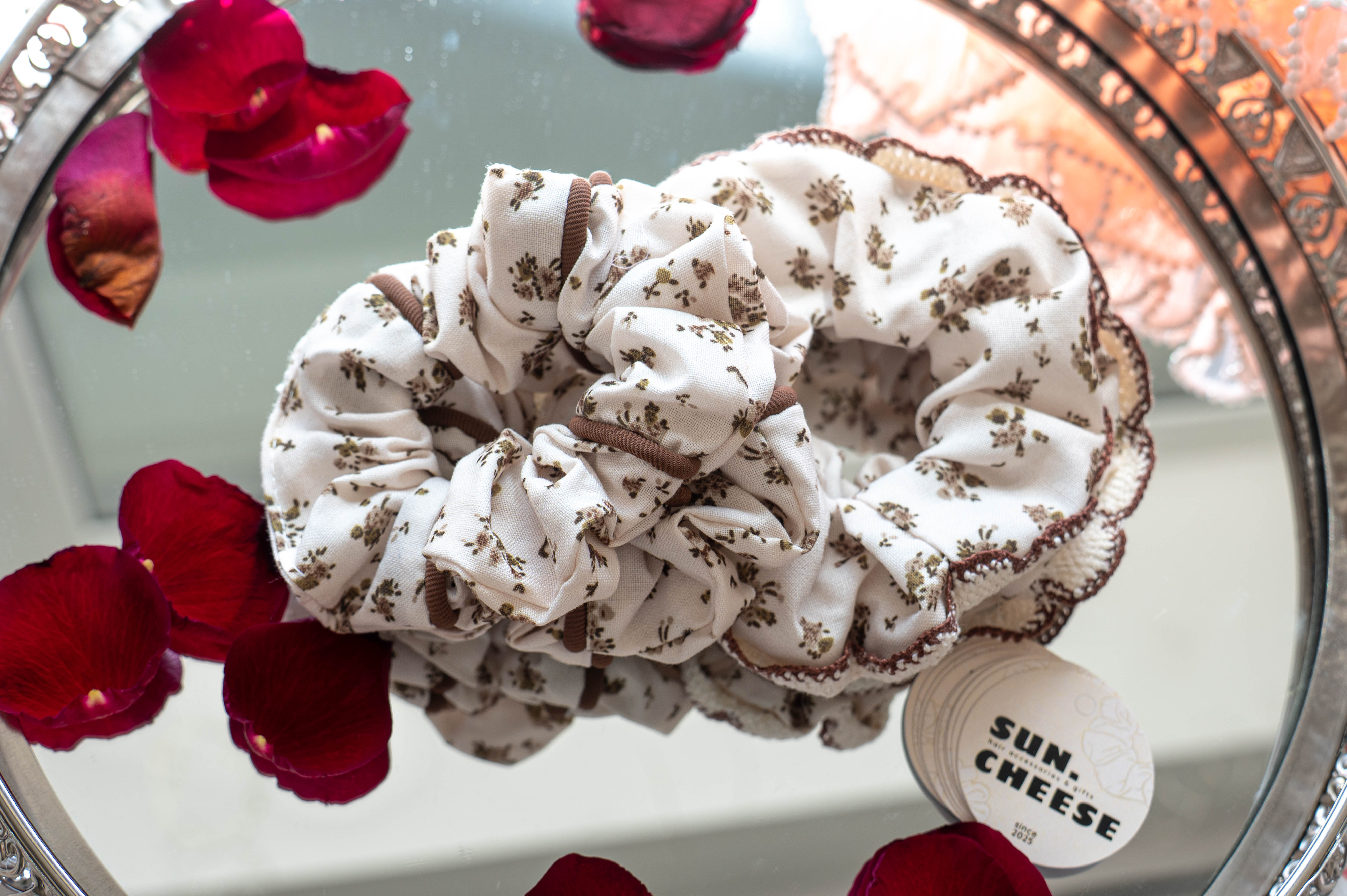 Vintage look Scrunchies